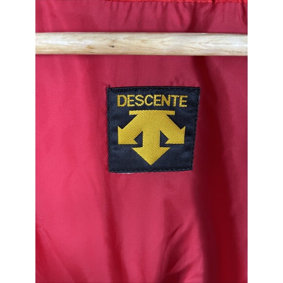 Vintage 90s Descente Oversized Ski Shell Jacket Red Missing Sz Tag Fits XL/2XL - Picture 8 of 16